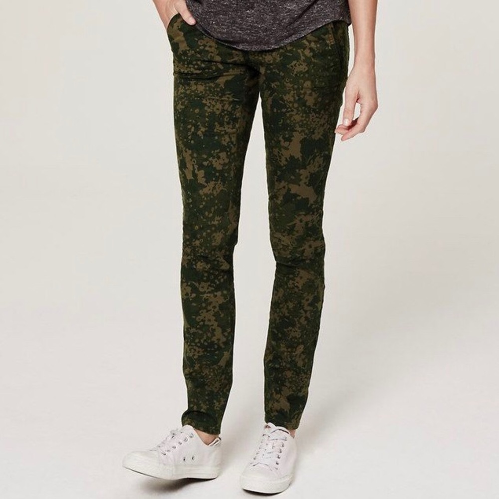 LOFT Autumn Floral Camo Pants - Marisa Fit, Size 0